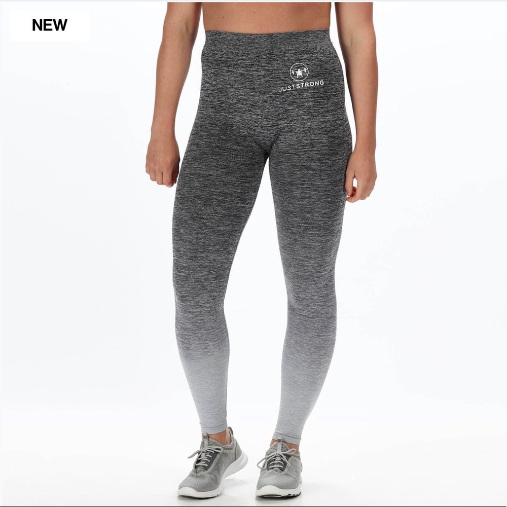 LEGGINGS: grey ombré seamless leggings